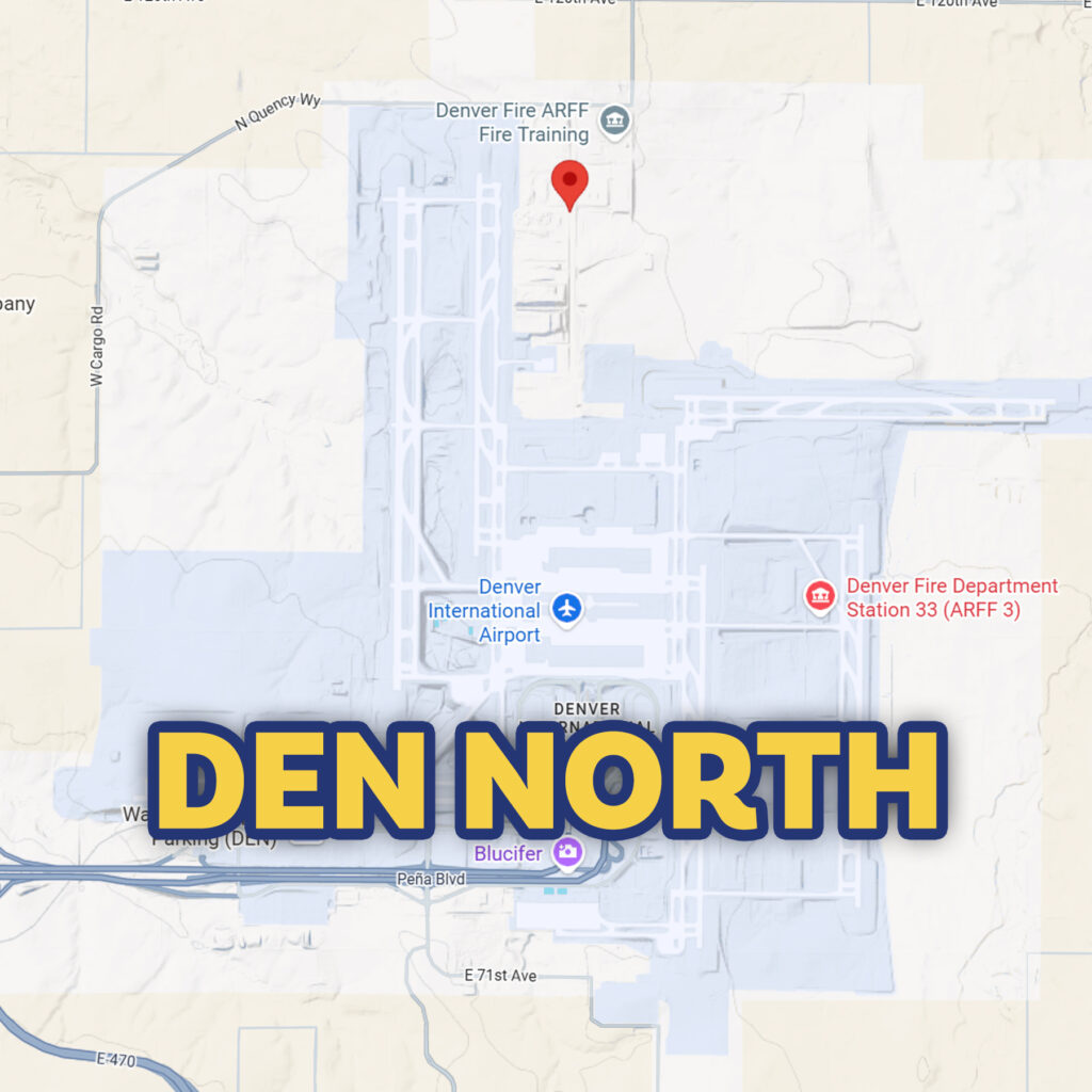 Map showing the DEN North recycling yard