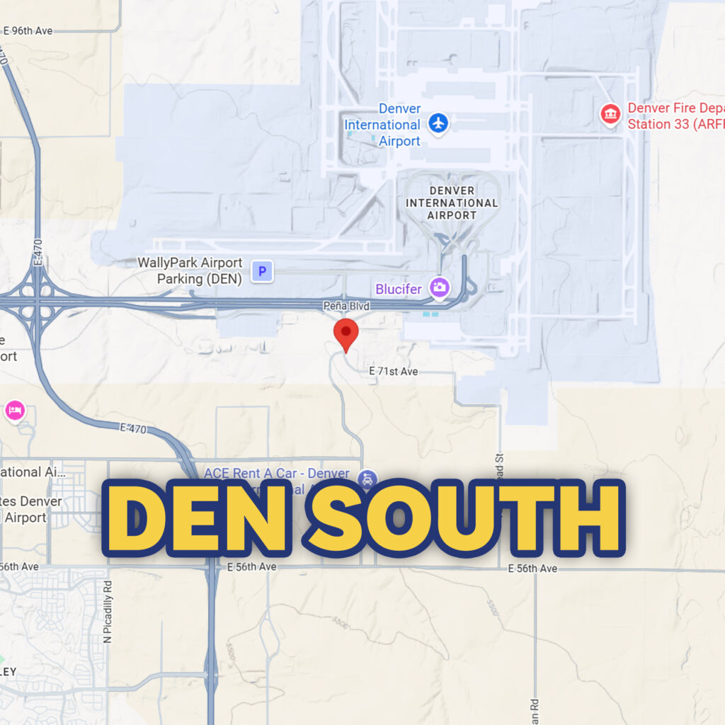 Map showing the DEN South recycling yard